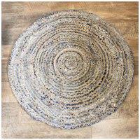 KDMD Handmade Jute Denim Rug - 120cm | Size: Medium
