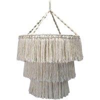 KDMD Elegant Macrame Soft Chandelier - Natural & Black Boho Wall Decor