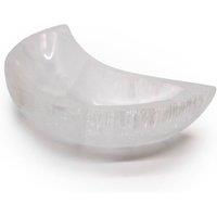 KDMD Selenite Moon Bowl 15cm - Crystal Display & Storage Decor in White