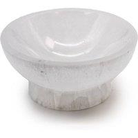 KDMD Selenite Ritual Bowl 10cm for Crystals, Herbs & Decor in White