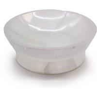 KDMD Selenite Ritual Bowl - 13cm Natural Crystal Altar Decor & Healing Tool in White