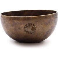 KDMD Medium Indian Moon Phase Singing Bowl - 15cm, 750g for Meditation in Brown