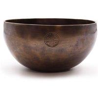 KDMD Large Indian Moon Phase Singing Bowl - 17cm, Handcrafted, 850g in Brown