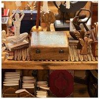 KDMD Extra Large Mango Wood Buddha Box for Tarot, Crystals & Jewelry in Brown