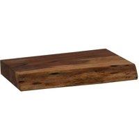 KDMD Live Edge Acacia Wood Chopping Board for Kitchen Decor in Brown