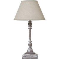 KDMD Antia Stem Table Lamp with Linen Shade - Modern & Elegant Lighting in Beige