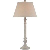 KDMD Liora Linen Shade Table Lamp - Elegant, Versatile Lighting for Homes in Light Brown