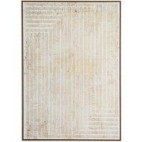 KDMD Tellura Hand Painted Canvas in Frame - Artistic Wall Decor in Brown
