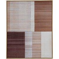 KDMD Umbora Hand Painted Canvas In Frame in Brown