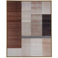 KDMD Ivora Hand Painted Canvas in Frame - Unique Art for Elegant Interiors in Brown