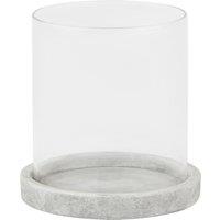 Love Lace Athena Stone Hurricane Lantern in White