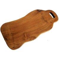 KDMD Premium Hand-Carved Teak Chopping Board - 50cm from Java in Brown