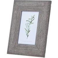 KDMD Woven 4x6 Photo Frame - Rustic, Modern Farmhouse Decor in Grey