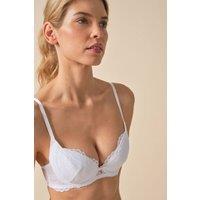 Gossard Women's Superboost Lace Padded Plunge Bra - White | Size: 28DD