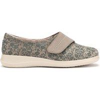 Hotter Women's 'Wrap' Slippers in Light Beige | Size: 4