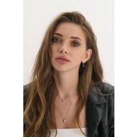 Elk & Bloom Women's Sterling Silver Dainty Circle Necklace