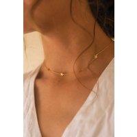 Elk & Bloom Women's Dainty 18K Gold Star Choker