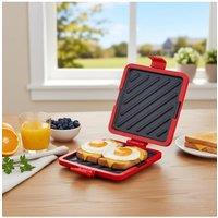 Living and Home Microwave Silicone Toastie Sandwich Maker in Red