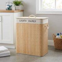 Garden Greatness Lights & Darks Bamboo Laundry Basket