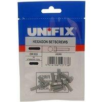 Unifix A2-304 Hexagon Setscrews M 10 x 50 Bag of 2 in Silver