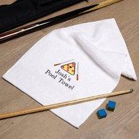 Duncan Stewart Personalised Pool Player Towel in White