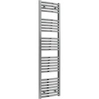 Bathroom Kingdom Diva Chrome Straight Heated Towel Rail 1600x400 in Silver