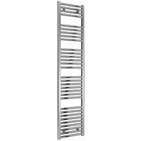 Bathroom Kingdom Diva Chrome Straight Heated Towel Rail 1800x400 in Silver