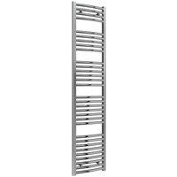 Bathroom Kingdom Diva Chrome Straight Heated Towel Rail 1800x400 in Silver