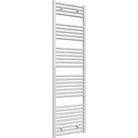 Bathroom Kingdom Diva White Straight Heated Towel Rail 1800x500