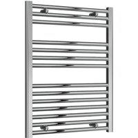 Bathroom Kingdom Diva Chrome Straight Heated Towel Rail 800x600 in Silver
