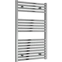Bathroom Kingdom Diva Chrome Straight Heated Towel Rail 1000x600 in Silver