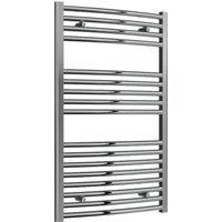 Bathroom Kingdom Diva Chrome Straight Heated Towel Rail 1000x600 in Silver
