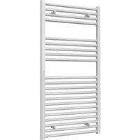 Bathroom Kingdom Diva White Straight Heated Towel Rail 1200x600