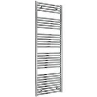 Bathroom Kingdom Diva Chrome Straight Heated Towel Rail 1800x600 in Silver