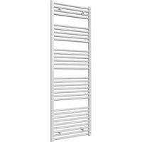 Bathroom Kingdom Diva White Straight Heated Towel Rail 1800x600