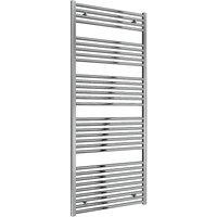 Bathroom Kingdom Diva Chrome Straight Heated Towel Rail 1800x750 in Silver