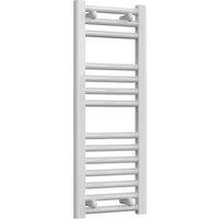 Bathroom Kingdom Diva White Straight Heated Towel Rail 800x300