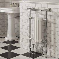 Bathroom Kingdom Alicia Chrome Oval Traditional Heated Towel Rail 950x475 in Silver