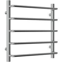 Bathroom Kingdom Aliano Chrome Straight Heated Towel Rail 500x500 in Silver