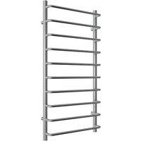 Bathroom Kingdom Aliano Chrome Straight Heated Towel Rail 1000x500 in Silver