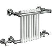 Bathroom Kingdom Camden Chrome Traditional Heated Towel Rail 505x675 in Silver