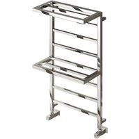 Bathroom Kingdom Elvina Chrome Heated Towel Rail 1000x500 in Silver