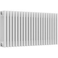 Bathroom Kingdom Colona White 4 Column Horizontal Traditional Radiator 500x1190