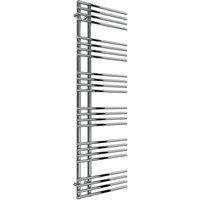 Bathroom Kingdom Elisa Chrome Designer Heated Towel Rail 1550x500 in Silver