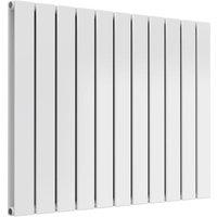 Bathroom Kingdom Flat White Double Flat Panel Horizontal Radiator 600x810