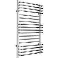 Bathroom Kingdom Marco Chrome Heated Towel Rail 800x500 in Silver