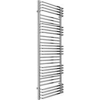Bathroom Kingdom Marco Chrome Heated Towel Rail 1400x500 in Silver