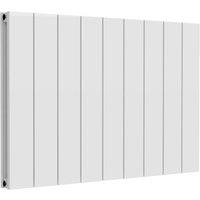 Bathroom Kingdom Casina White Double Flat Panel Horizontal Radiator 600x850