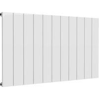 Bathroom Kingdom Casina White Single Flat Panel Horizontal Radiator 600x1040