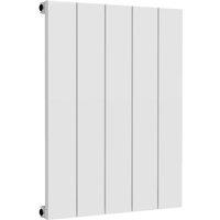 Bathroom Kingdom Casina White Single Flat Panel Horizontal Radiator 600x470